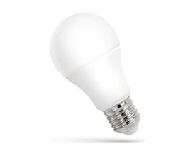 SpectrumLED A60 LED-pære med hvid, rund kolbe og E27-skruefatning, 13 W og 4000 K.