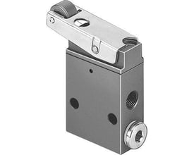 Festo 3/2-vejs luftventil RS-3-1/8 med justerbar rullearm og gevind til pneumatiske systemer.