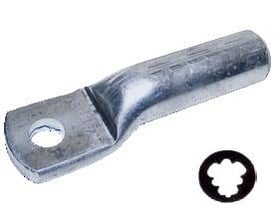 Elpress DIN 46235 aluminium kabelsko, profil AK120-10DIN-PR, med M10 laske og tilbehørsring.