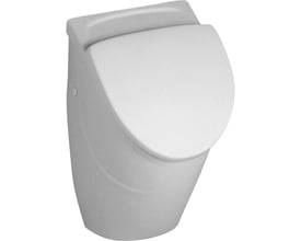 Villeroy & Boch O.novo / Omnia model C siphonurinal i hvid, set skråt forfra med afrundet skål og glat front.