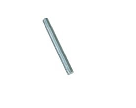 Beck gevindstang M8 x 60 mm, et enkelt stykke metal med fuldt gevind, fotograferet på hvid baggrund.