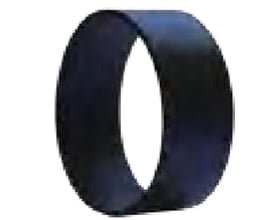 Preis & Co gummi reduktion på 78 x 83 mm til SML-systemer, fremstillet af sort gummi.