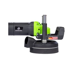 Eibenstock flisehulboremaskine EFB 68 med M14 gevind, vist fra siden med fokus på det sorte håndtag og grønne detaljer.