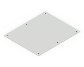 Cubic plade for kabelgennemføring i målene 2 x 1,5 meter, vist på en hvid baggrund.