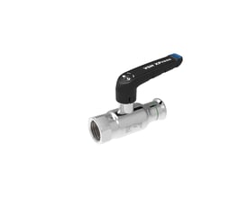 VSH XPress kugleventil i rustfrit stål med G2" gevind og 54mm tilslutning, DN50.