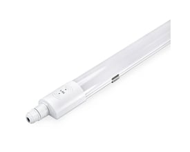 Hvidt HICRI PRO sensorarmatur på 150 cm med mikrobølgesensor integreret i armaturets ene ende.