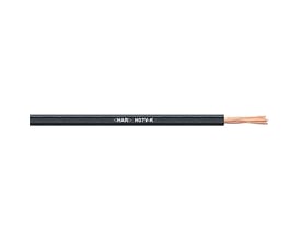 Lapp H07V-K Emboss 1X4 VT fleksibel ledning med kobberleder og sort isolering, mærket "HAR H07V-K".