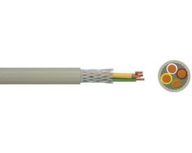 Multikabel 6X2X0,75 LIYCY TR med grå PVC-kappe og flettet fortinnet kobberskærm.