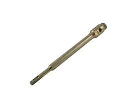 Diewe lang adapter til diamanttørbor i metal, vist skråt med ½"-tilslutning og SDS Plus-fatning, 250 mm.