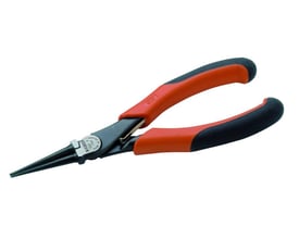 Bahco rundtang 140mm Ergo 2521G med sort finish og to-komponent orange/sort greb.