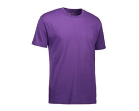 ID Identity Game T-shirt i lilla XL, klassisk model med rund halsudskæring og korte ærmer på hvid baggrund.