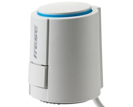 Frese On-Off aktuator til 24V, NC, 2,5 mm med tydeligt Frese logo, præsenteret på hvid baggrund.