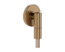 Hansgrohe slangeudtag i børstet bronze metal med 1/2" tilslutning, designet til indbygning.