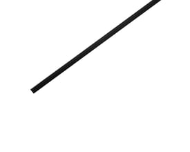 Sort Ansell Lighting påbygningsprofil i aluminium, 2 meter, fremhæver den ribbede overflade og dimensioner.