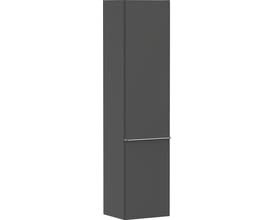 Fuldt billede af Hansgrohe Xelu Q højskab, 400x350x1650mm, med 2 venstrehængte låger i mat diamant.