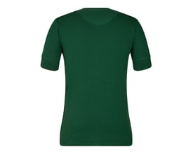 Engel T-shirt model 9256-565 i mørkegrøn, størrelse 4XL, vist bagfra med korte ærmer og rund hals.