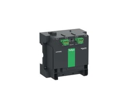 Schneider Electric TeSys Giga kontrolmodul LX1G40 til 4-polet 115-225A kontaktor, 200-500V AC/DC, med grønne terminaler.