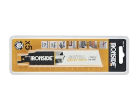 Ironside BIM HD-bajonetsavklinge på 152 mm med 18 TPI, vist i gul og sort emballage.