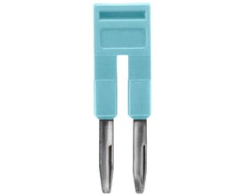 Siemens 2-polet jumperstik i petroleum med 4,2mm klik-ind tilslutning for krydskobling.