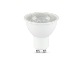 V-TAC GU10 LED spotlys i hvid plast med en 7,5W effekt og 4000K neutral hvid farvetemperatur.