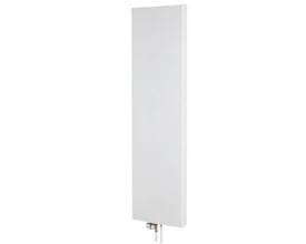Stelrad Vertex Plan radiator i hvid RAL 9016 med mål H2200 T11 L700, vist fra siden med tilslutning nederst.