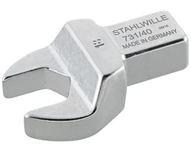 Stahlwille 731/40 gaffel indstiksværktøj på 41 mm med sølvfarvet hoved og rektangulært skaft.