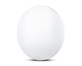 V-TAC 36W LED loftslampe, rund Ø48 cm med mat hvid finish, vist frontalt.