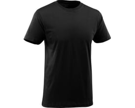 Mascot T-shirt Calais i dyb sort, størrelse 3XL, med rund hals og korte ærmer, vist på hvid baggrund.