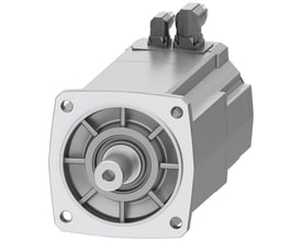 Siemens SIMOTICS S-1FK2 CT servomotor med 27 Nm moment og 4 kW effekt, vist på hvid baggrund.