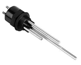 Omron elektrodeholder til 3-polet elektrode med 1000 mm længde, fremstillet af sort plast og metal.