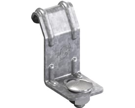 Schneider Electric konsolklemme 42, zinc+. Metalbeslag til fastgørelse af kabelstiger, med synligt Schneider Electric logo.