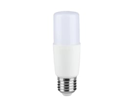 V-TAC 7,5 W LED-pære med hvid, aflang T37-form og E27-skruefatning til neutralt hvidt lys.