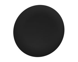 Sort, rund trykflade med diskret tekstur til Schneider Electric Ø30 mm flush trykknaphoveder.