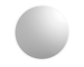 Loevschall Johannesburg rundt RGB spejl med en diameter på 100 cm på hvid baggrund.