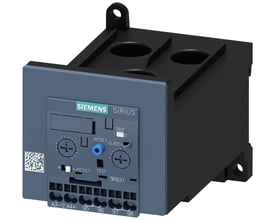 Siemens Sirius 3RB31 overbelastningsrelæ med justeringsmuligheder og klemmer til motorbeskyttelse i størrelse S3, 32-115A.