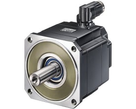 Siemens SIMOTICS S servomotor 1FK7-CT med 1,15 NM drejningsmoment og 6000 RPM, med IP64 beskyttelse og DRIVE-CLIQ stik.