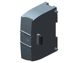 Siemens S7-1200 kommunikationsmodul CM1241 med RS232 interface og 9-pin Sub-D hun-stik, vist fra siden.