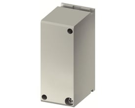 ABB Smissline ZLS252, et gråfarvet kabinet med skrå top og monteringsmuligheder i hjørnerne.