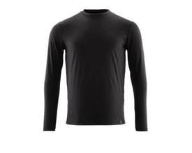 Mascot Prowash T-shirt i dyb sort, str. 4XL, fremstillet af 60% bomuld og 40% polyester med rund hals og lange ærmer.