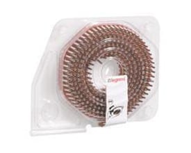 Legrand Starfix tylle på rulle i magasin, 0,5mm2, hvid, viser 300 stk. i klar plastemballage med Legrand logo.