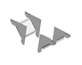 Schneider Electric vertikalt T-stykke enkelt til kabelbakker i 150 mm bredde, lavet af el-forzinket stål.