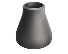 Svejsereduktion i P235 stål med dimensionerne 88,9/5,6 x 48,3/4 mm, grå mat finish på hvid baggrund.