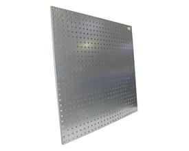 Maskinfabrikken Universal hulplade til værktøjstavle, 880x880mm, varmgalvaniseret stål med firkantede huller.
