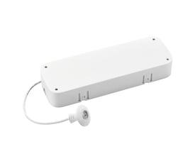 SG Armaturen Sensor Dim Box i hvid plast med en lille sensorledning, der rager ud.