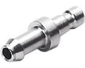 Festo Koblingsstik KS1-CN-2, et metalstik til selvlukkende lynkoblinger med 1,5 mm nominel størrelse, vist mod en hvid baggrund.