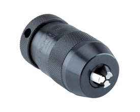 Borepatron Røhm Supra 0,5-10 1/2X20 S, selvspændende letvægtsmodel i sort metal med riflet greb.