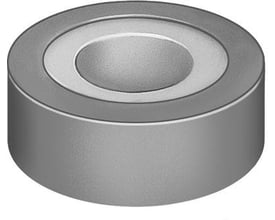Festo Gevindtætningsbånd GWB-0,1, en grå cylindrisk rulle med en indadgående affaset kant.