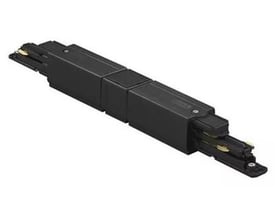 Set fra siden, Nordic Aluminium Global Dali midtertilslutning XTSC614-2 i sort plast, der viser systemets 3-fasede tilslutningsmekanisme.