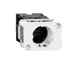Schneider Electric Harmony lampehus til XACB-hængestyring med 230VAC forsyning og plads til BA9s lyskilder.