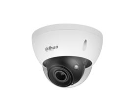 Dahua 5MP Dome IP-kamera med 2.7-12mm motoriseret objektiv og WizMind-teknologi, hvidt kuppeldesign.